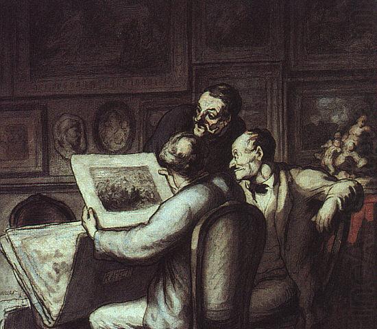 Honore  Daumier The Print Collectors china oil painting image